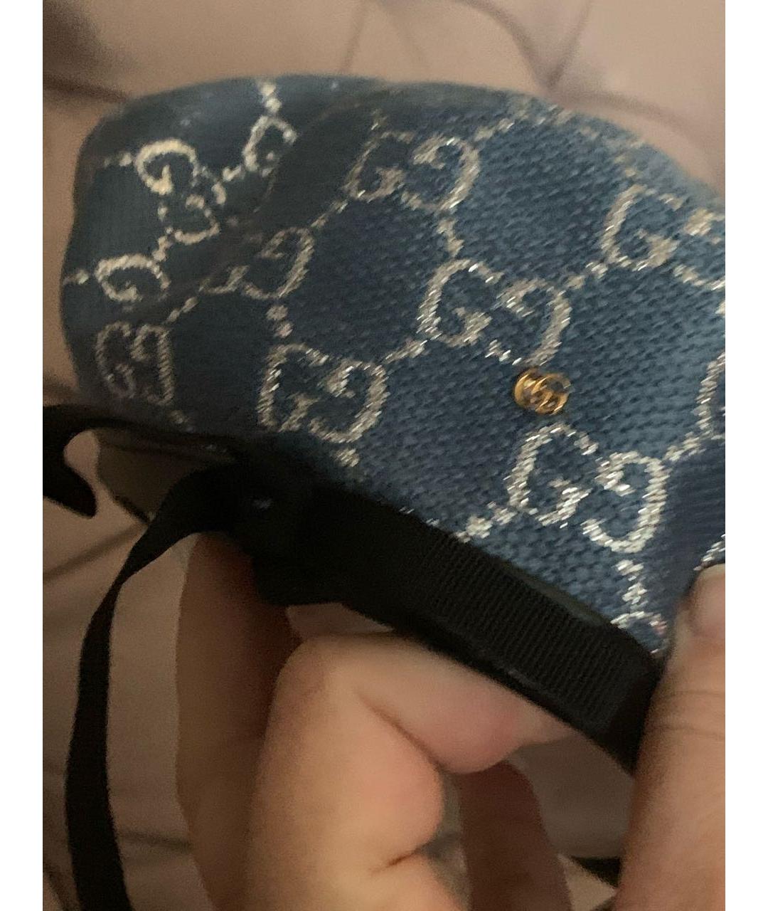 GUCCI Голубая шапка, фото 3