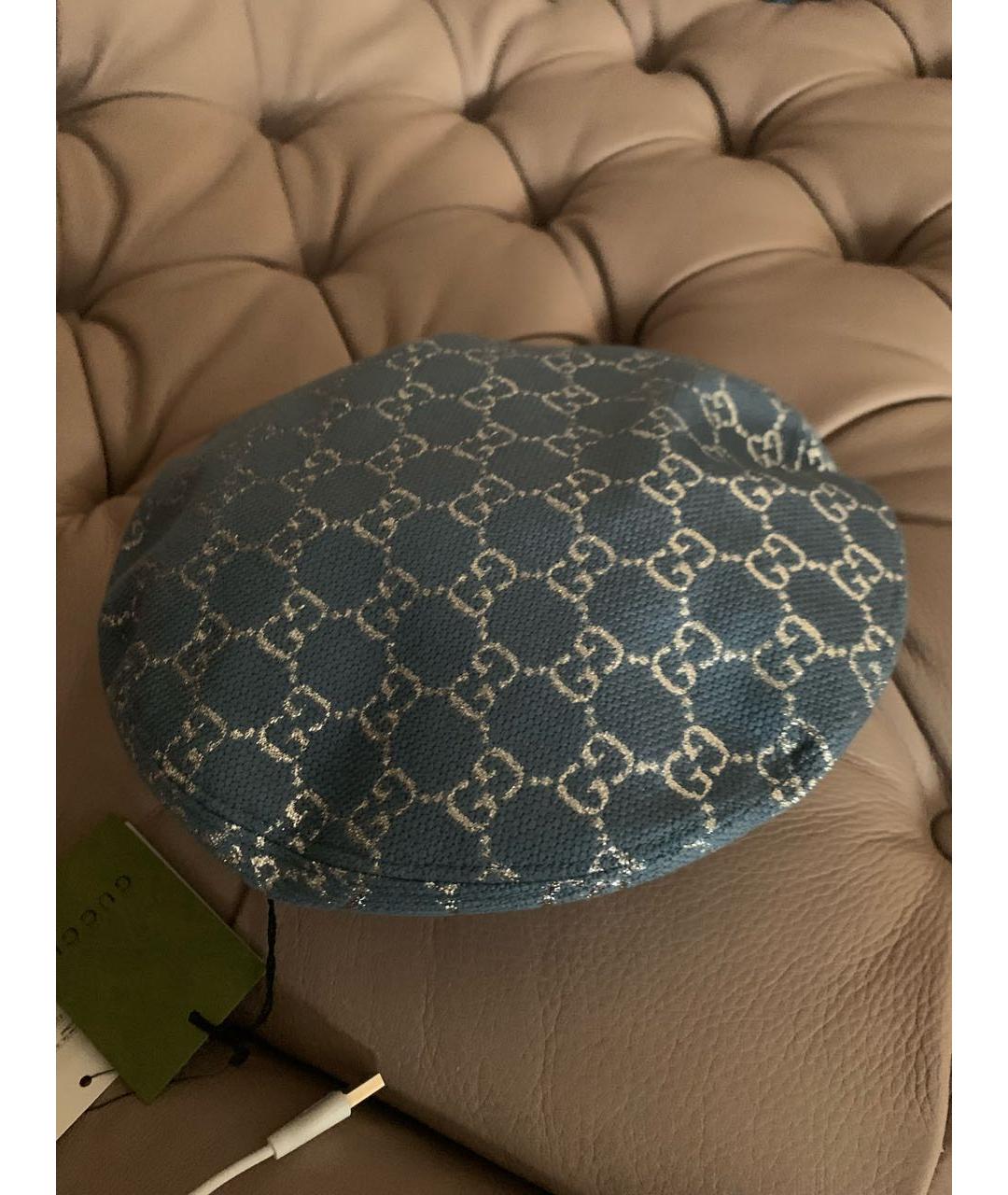 GUCCI Голубая шапка, фото 2