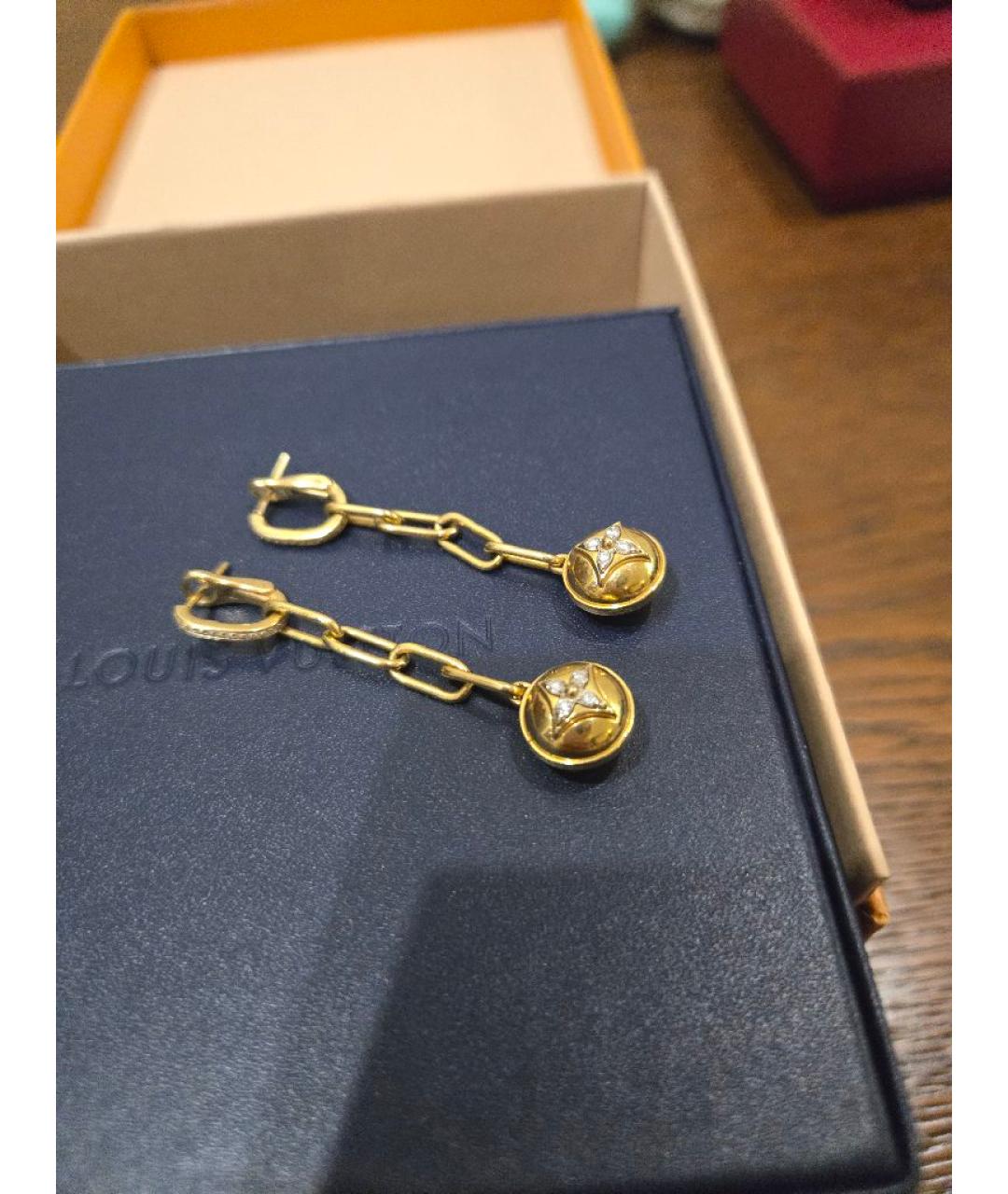 LOUIS VUITTON Золотые серьги из желтого золота, фото 2