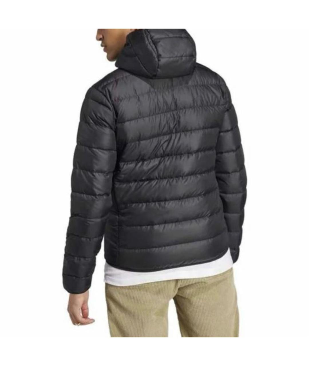 ADIDAS Черная полиэстеровая куртка, фото 4