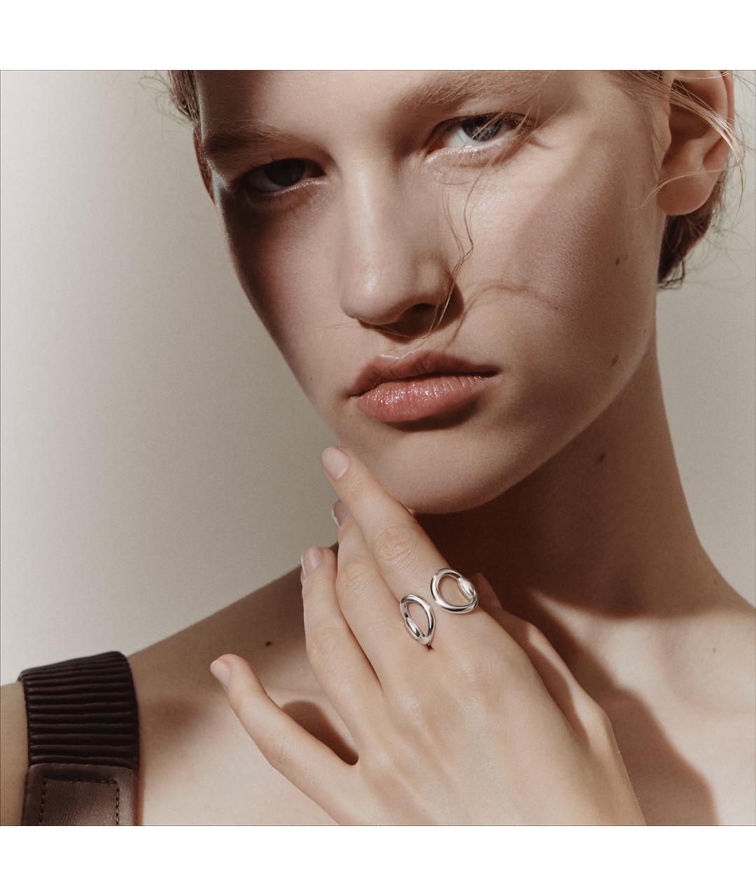 HERMES Серебряное серебряное кольцо, фото 6
