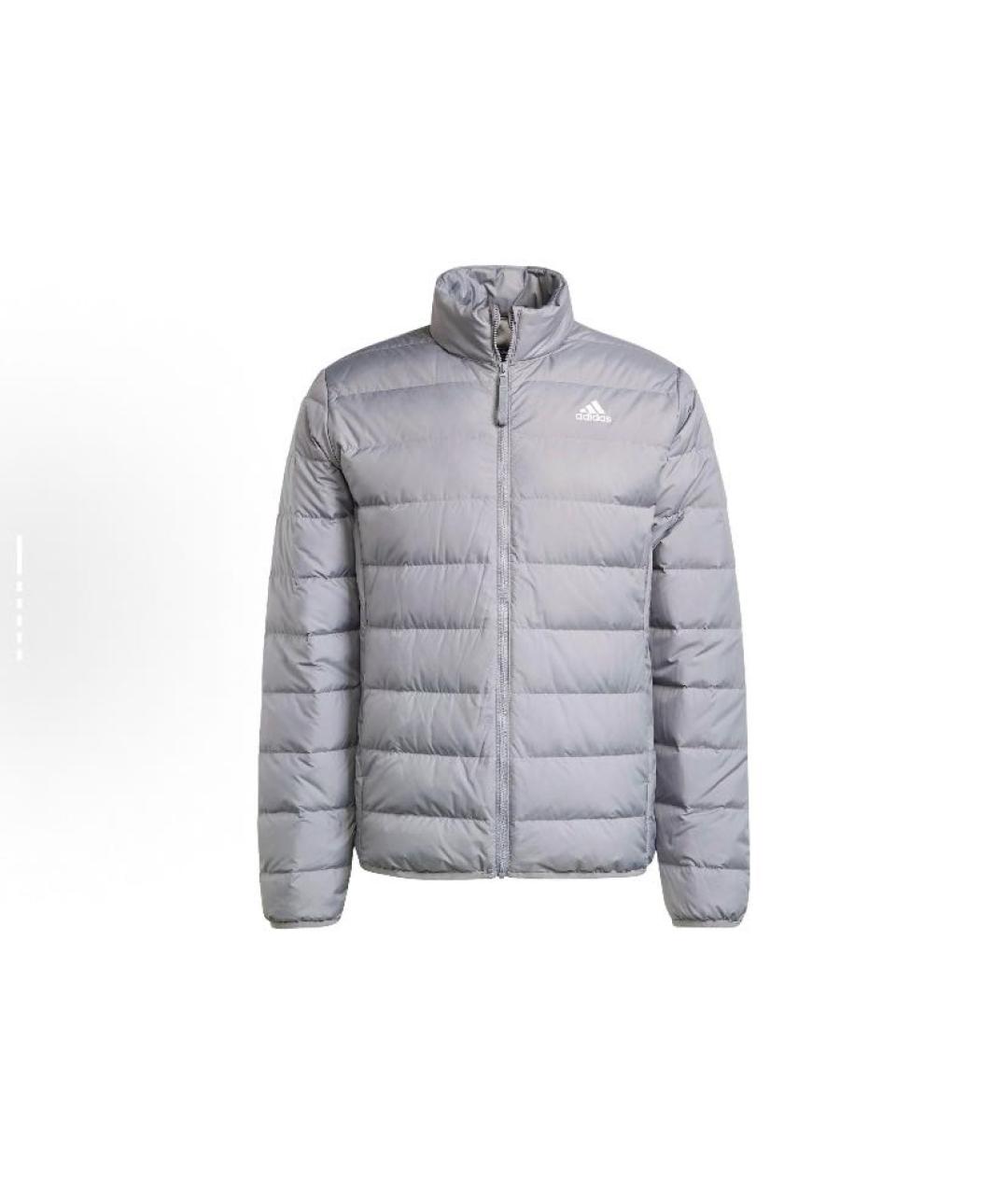 ADIDAS Серая полиэстеровая куртка, фото 1