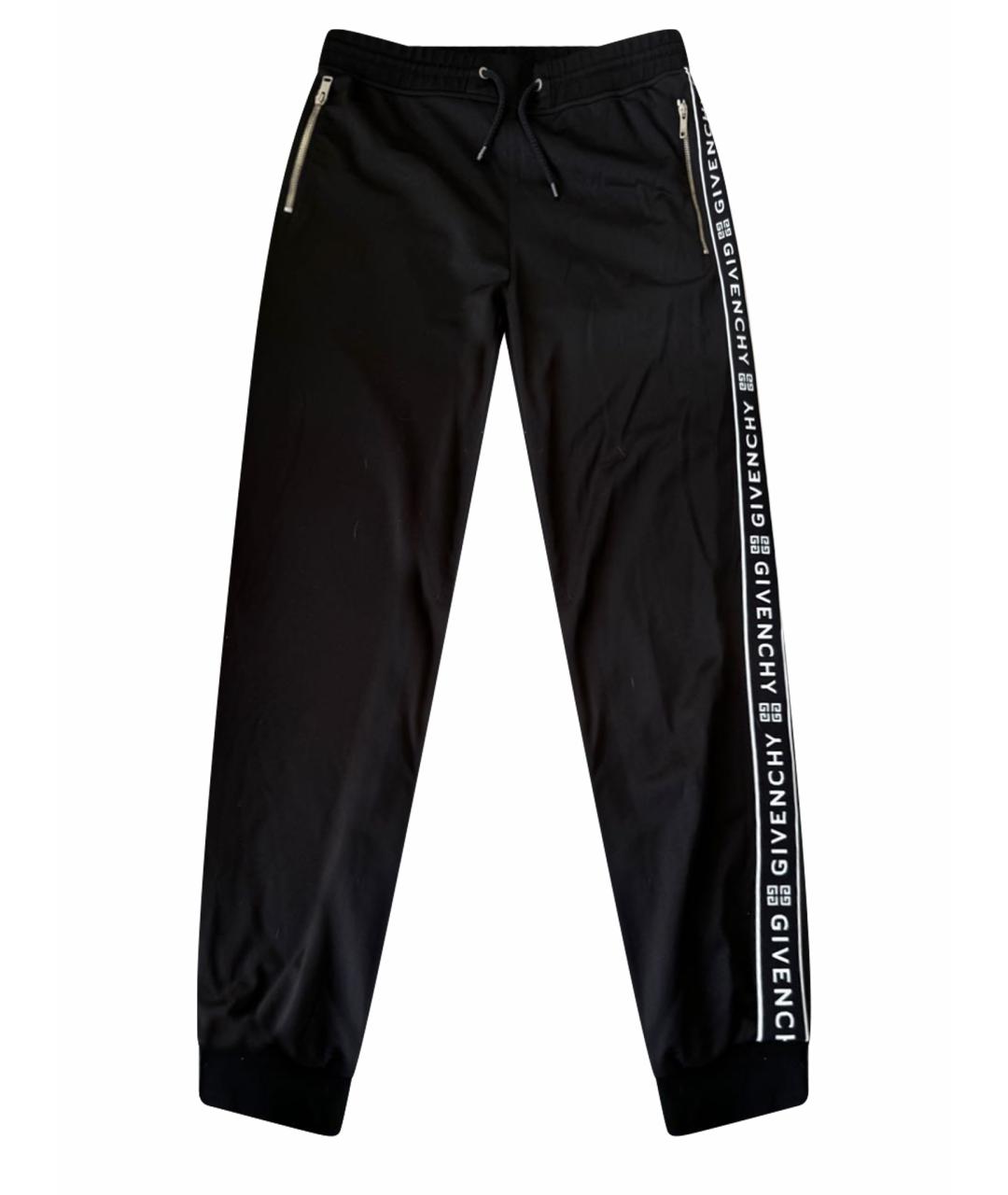 GIVENCHY Черные хлопковые спортивные брюки и шорты, фото 1