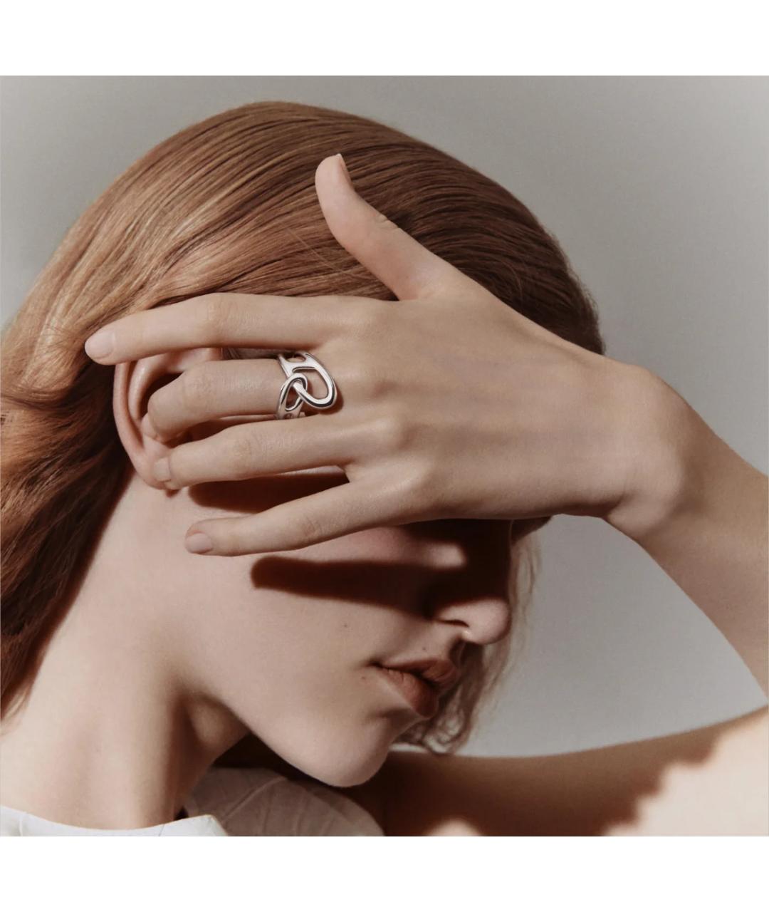 HERMES Серебряное серебряное кольцо, фото 6