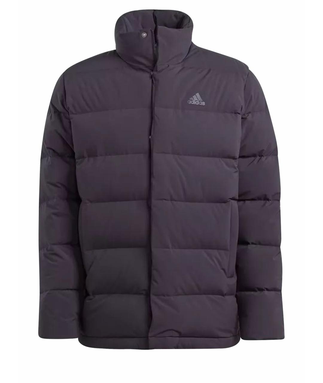 ADIDAS Черный полиэстеровый пуховик, фото 1