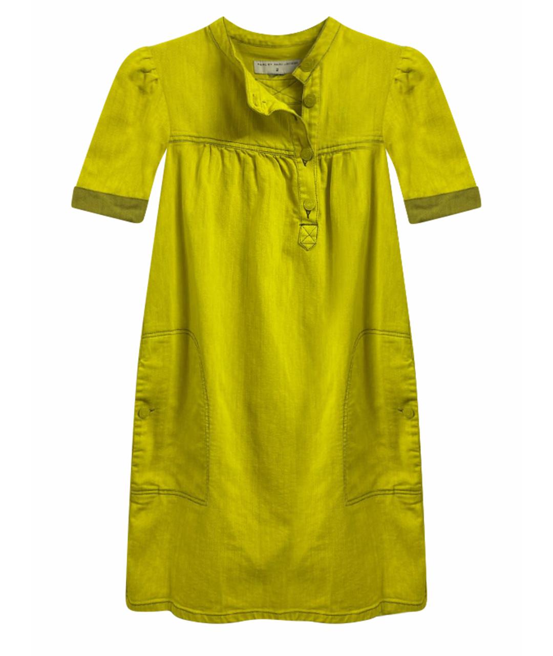 MARC BY MARC JACOBS Желтое хлопковое повседневное платье, фото 1
