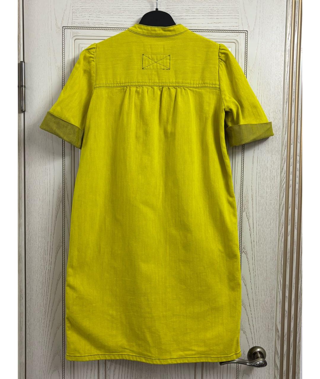 MARC BY MARC JACOBS Желтое хлопковое повседневное платье, фото 2