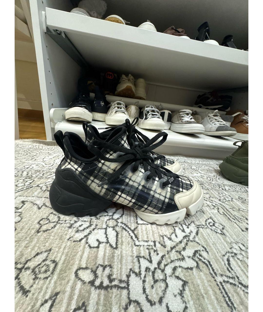 CHRISTIAN DIOR Черные неопреновые кроссовки, фото 5