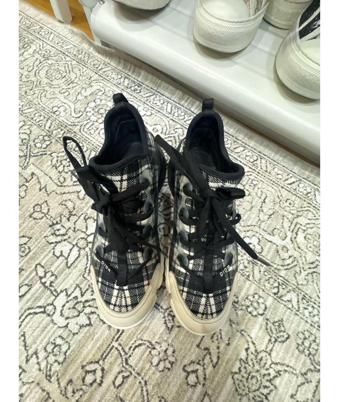 CHRISTIAN DIOR Черные неопреновые кроссовки, фото 4