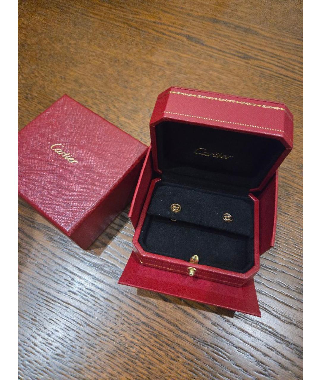 CARTIER Золотые серьги из розового золота, фото 2