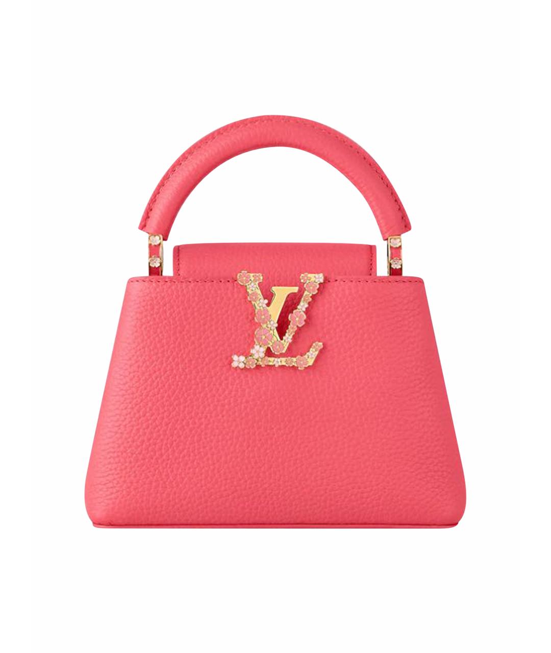 LOUIS VUITTON Розовая кожаная сумка с короткими ручками, фото 1