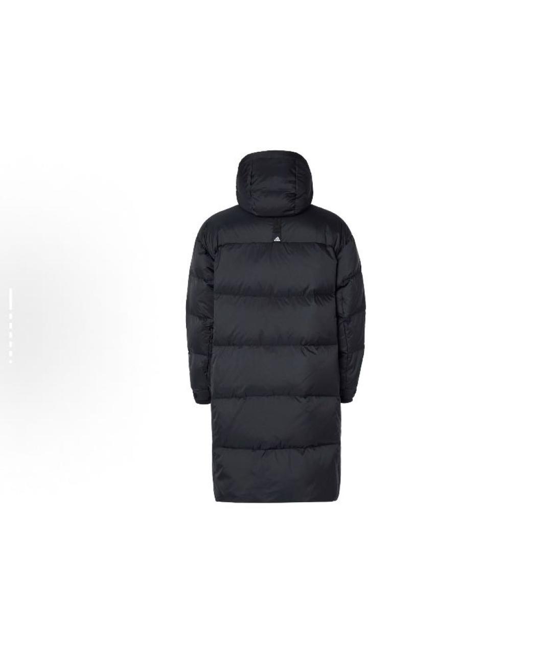 ADIDAS Черная полиамидовая куртка, фото 2