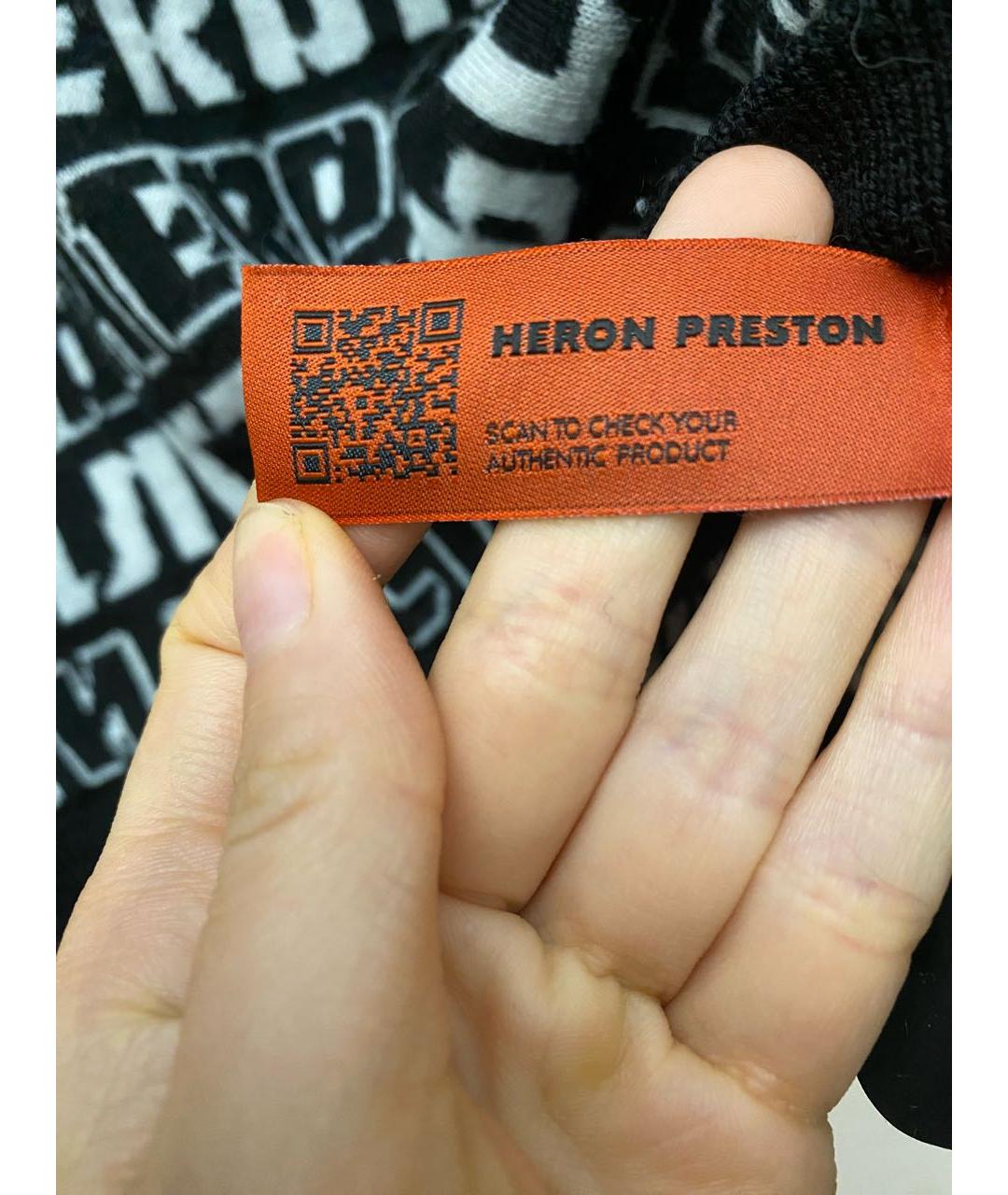 HERON PRESTON Черный шерстяной джемпер / свитер, фото 6