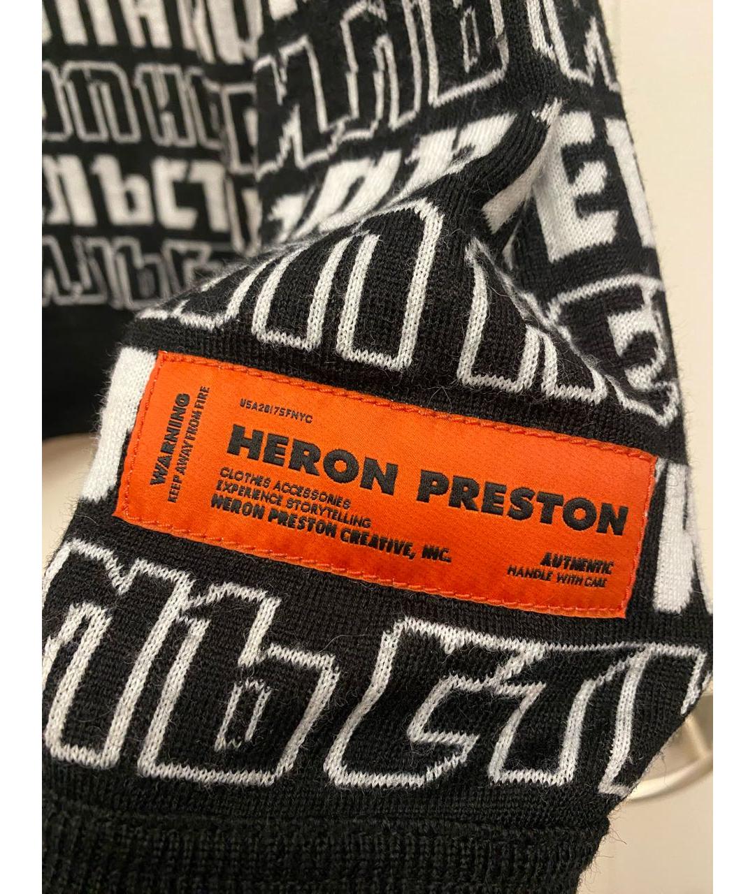 HERON PRESTON Черный шерстяной джемпер / свитер, фото 4