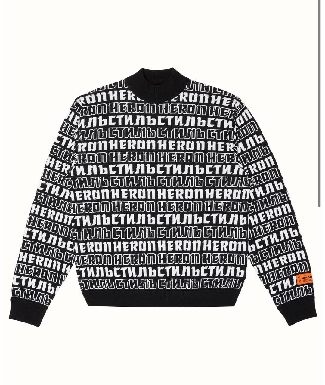 HERON PRESTON Черный шерстяной джемпер / свитер, фото 9