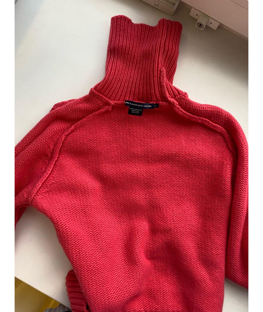 RALPH LAUREN Коралловый шерстяной джемпер / свитер, фото 3