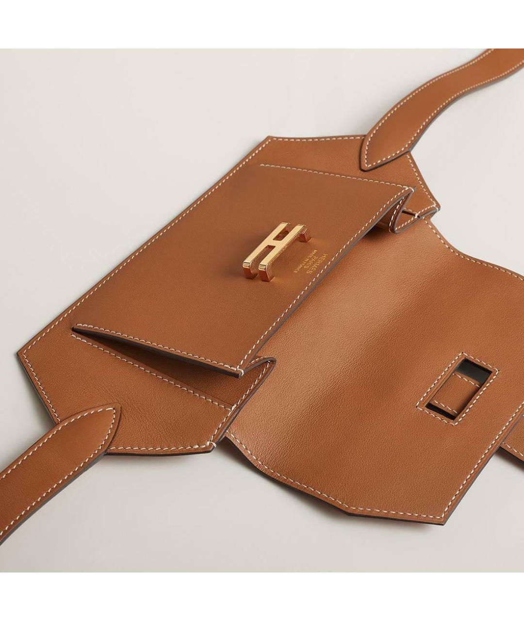 HERMES Кожаная поясная сумка, фото 3