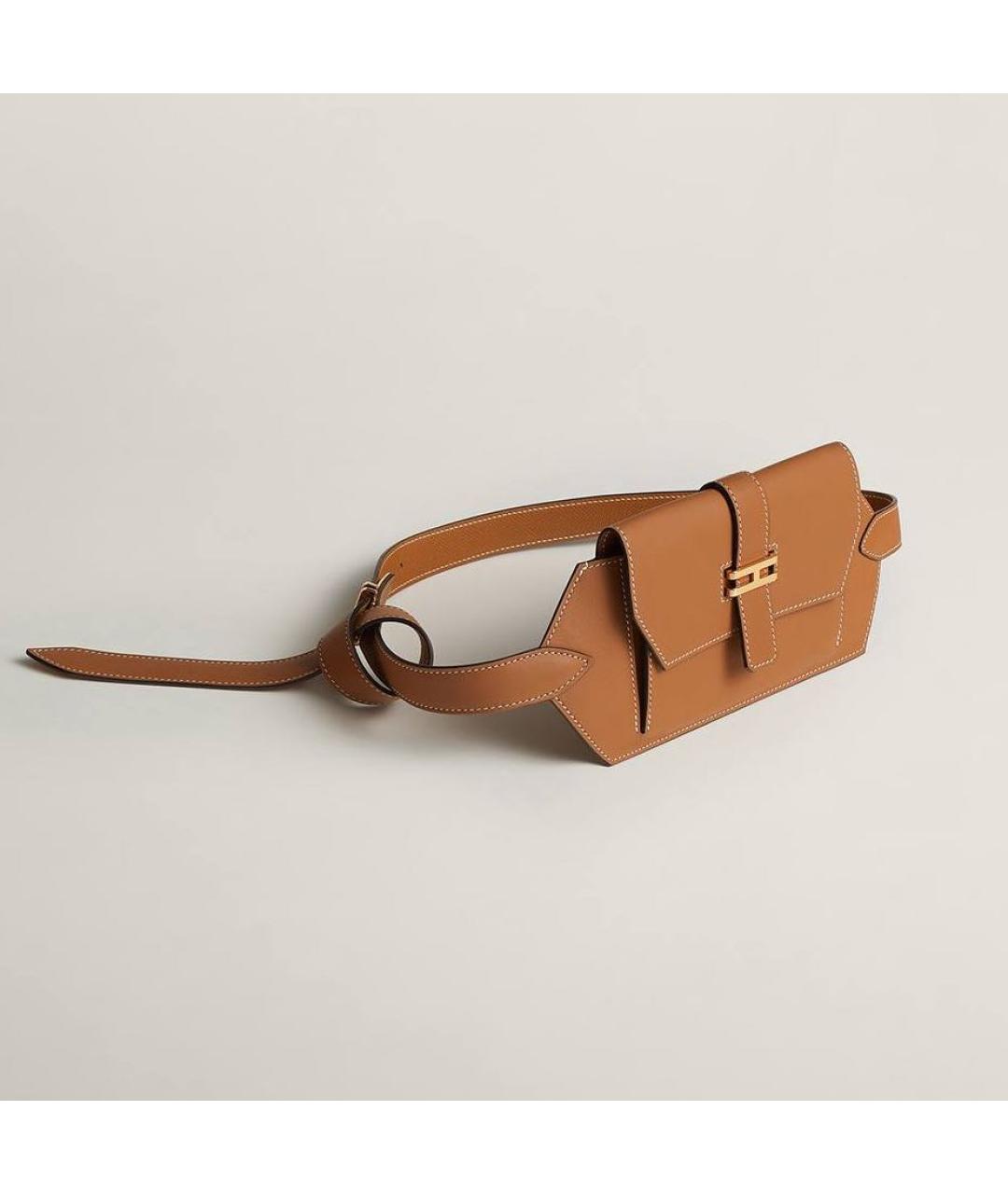 HERMES Кожаная поясная сумка, фото 5