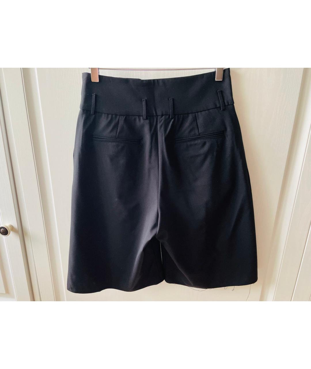 BALMAIN Черные шерстяные брюки и шорты, фото 2