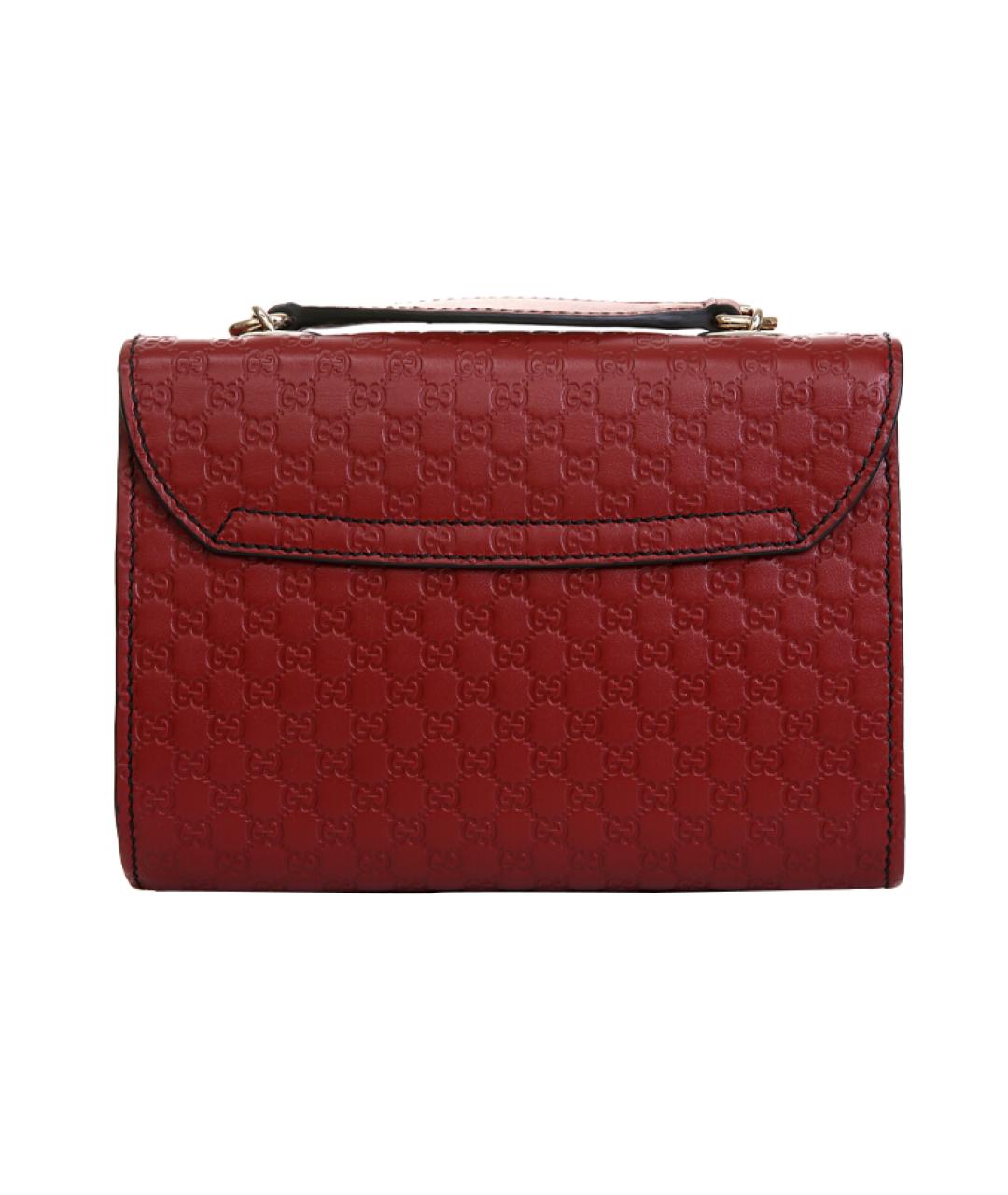 GUCCI Красная кожаная сумка через плечо, фото 4