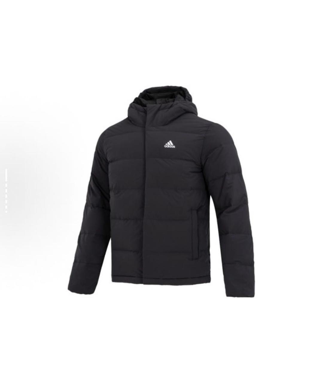 ADIDAS Черный полиэстеровый пуховик, фото 1