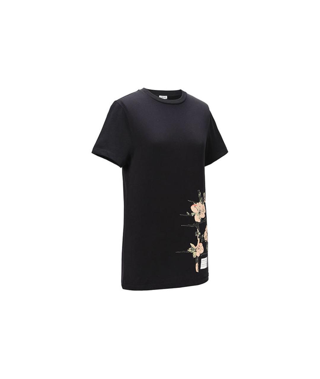 LOEWE Черная хлопковая футболка, фото 3