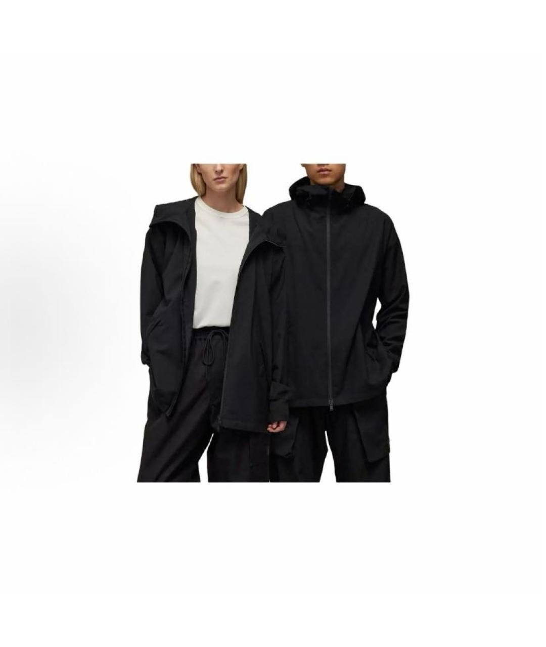 ADIDAS Черная полиэстеровая куртка, фото 4