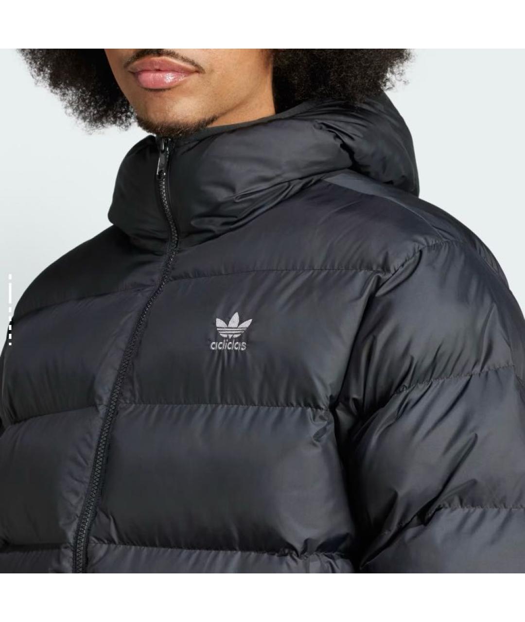 ADIDAS Черный полиэстеровый пуховик, фото 5