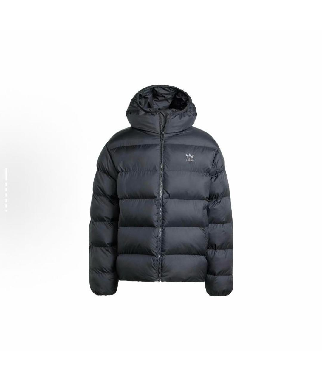 ADIDAS Черный полиэстеровый пуховик, фото 1