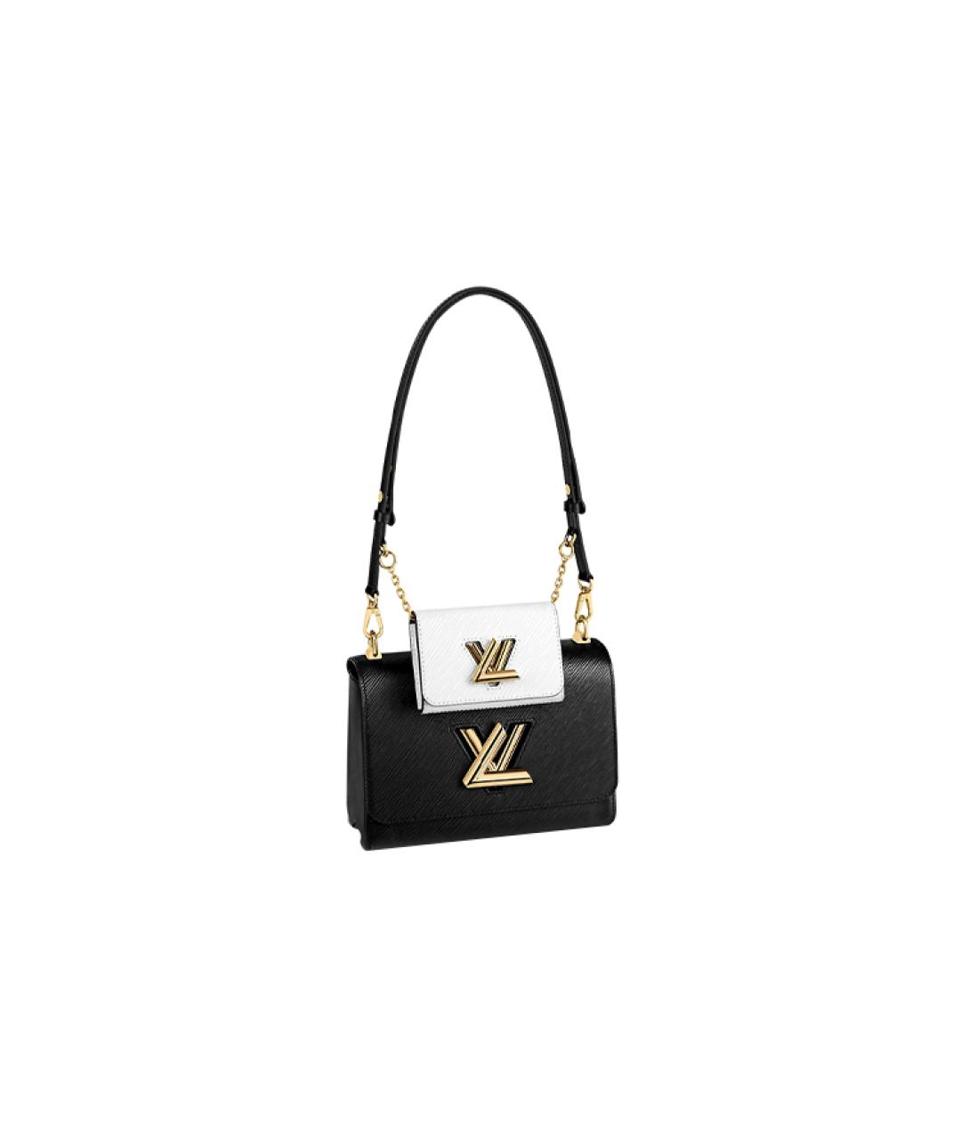 LOUIS VUITTON Черная кожаная сумка через плечо, фото 1