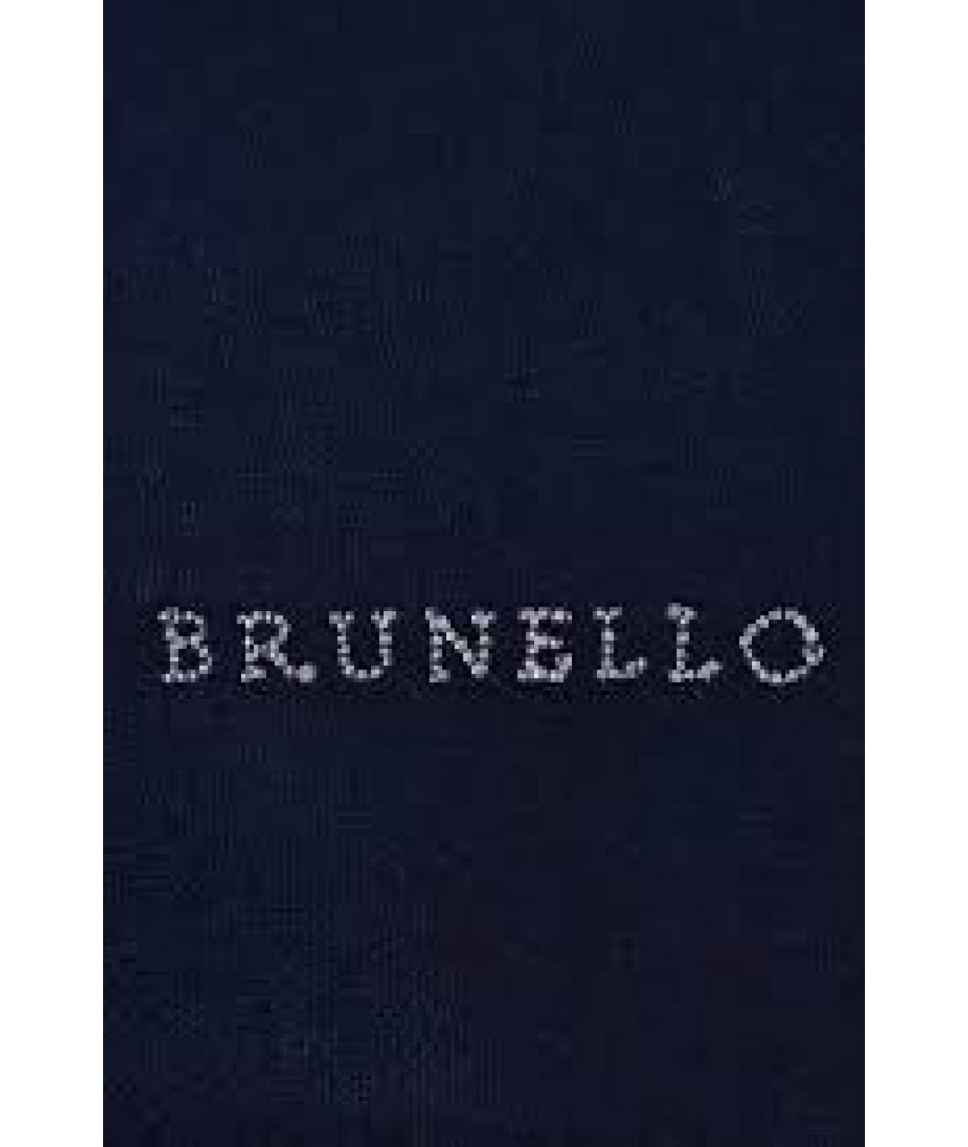 BRUNELLO CUCINELLI Темно-синяя кашемировая кепка/бейсболка, фото 5