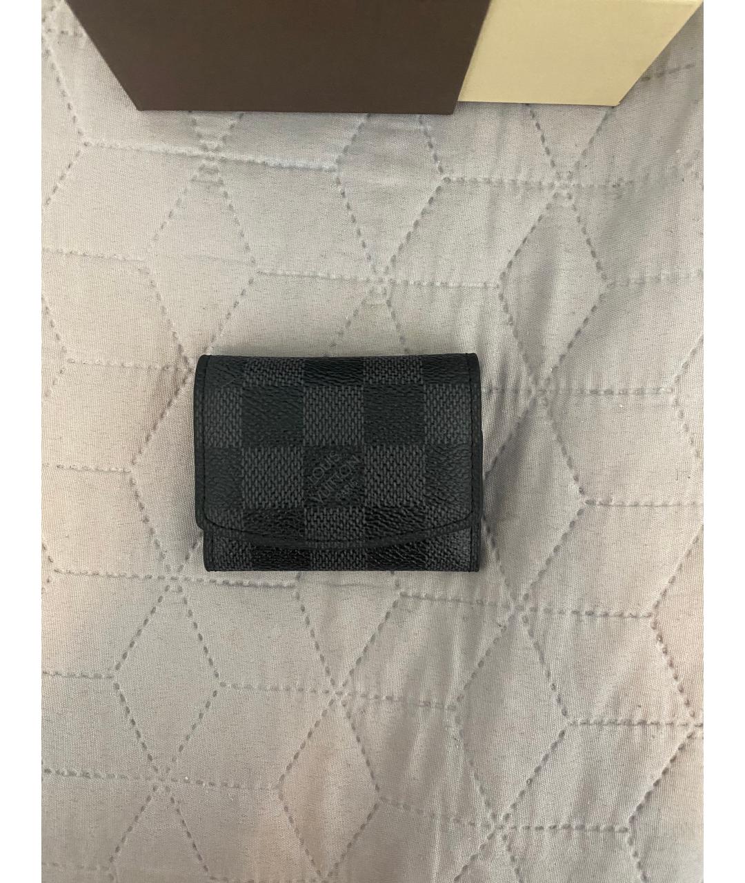 LOUIS VUITTON Серебряные кожаные запонки, фото 5
