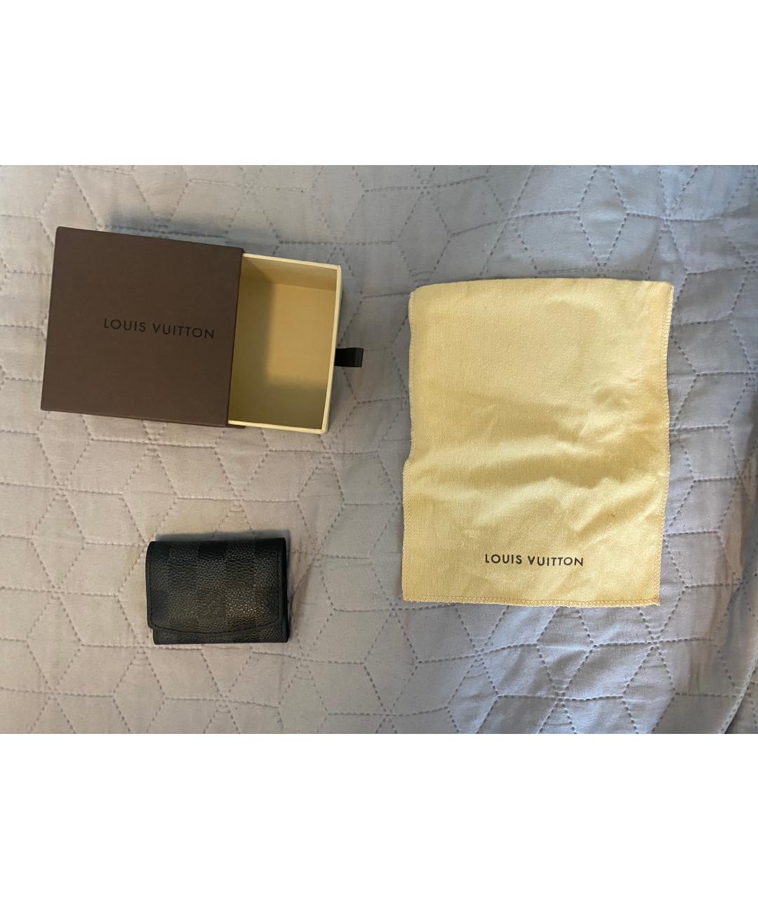 LOUIS VUITTON Серебряные кожаные запонки, фото 3