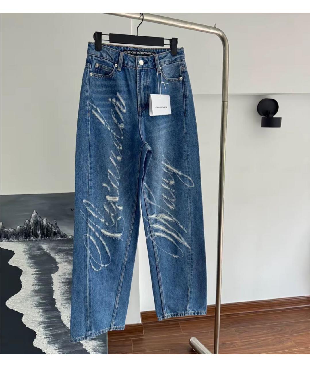 ALEXANDER WANG Синие прямые джинсы, фото 6