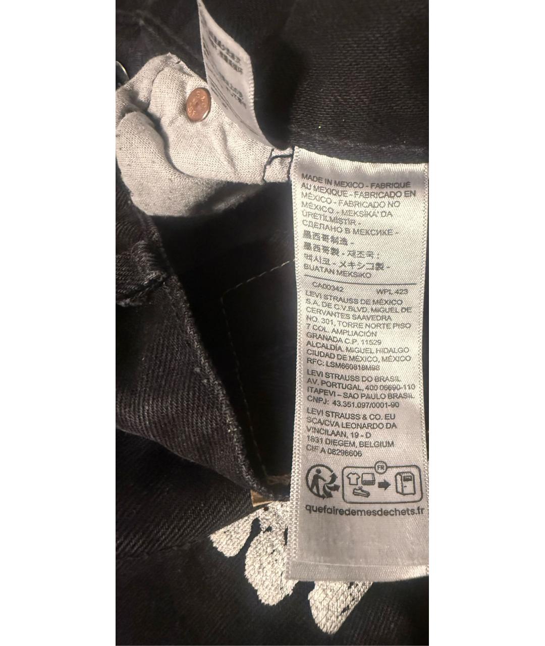 Denim Tears Черные хлопковые прямые джинсы, фото 6