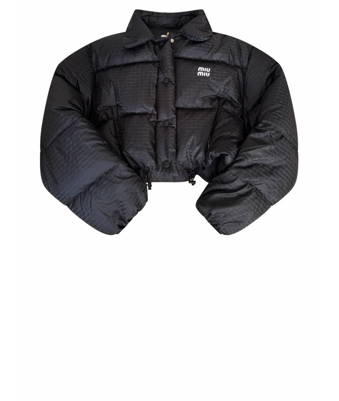 MIU MIU Черный пуховик, фото 1
