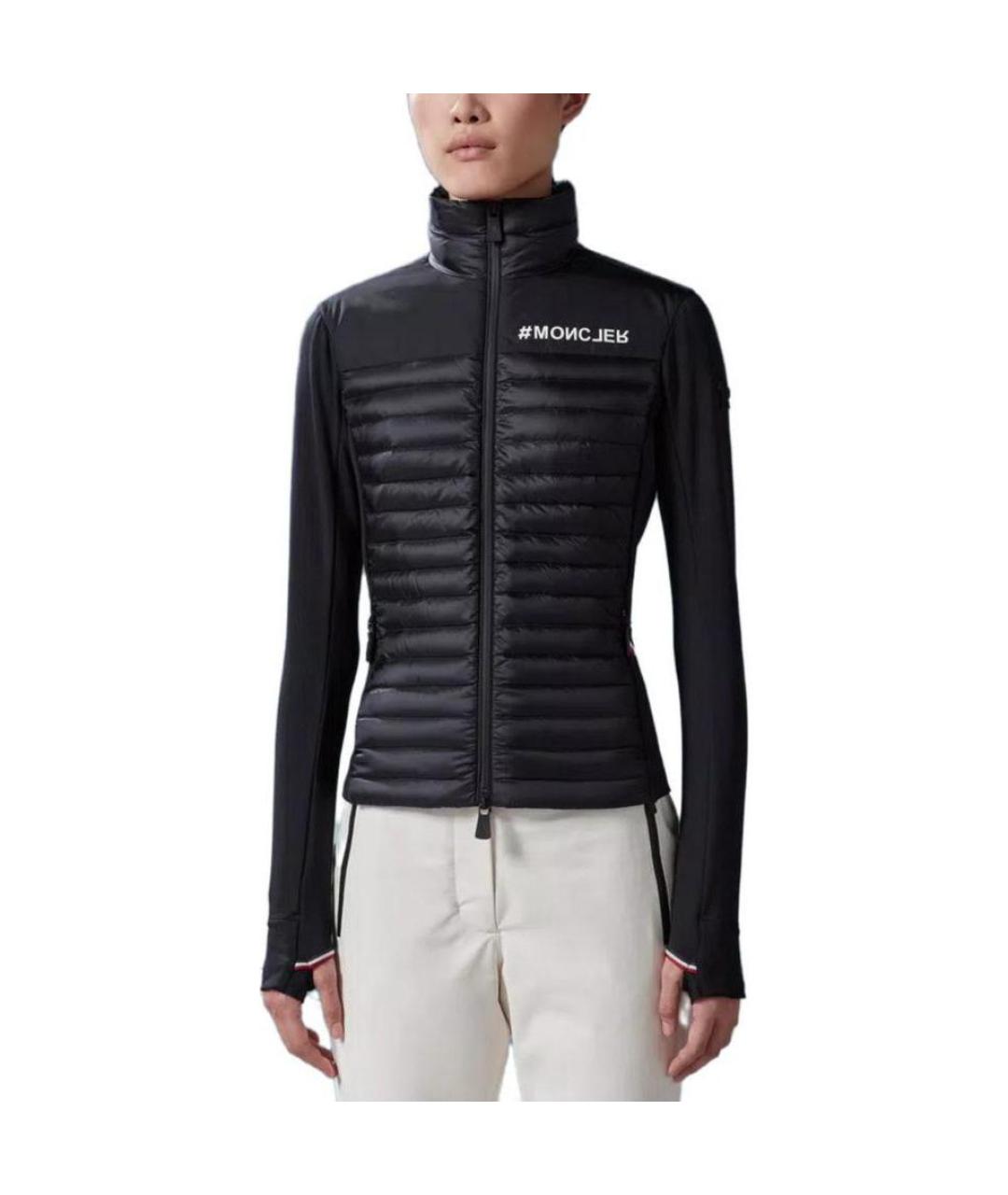 MONCLER Черный пуховик, фото 3