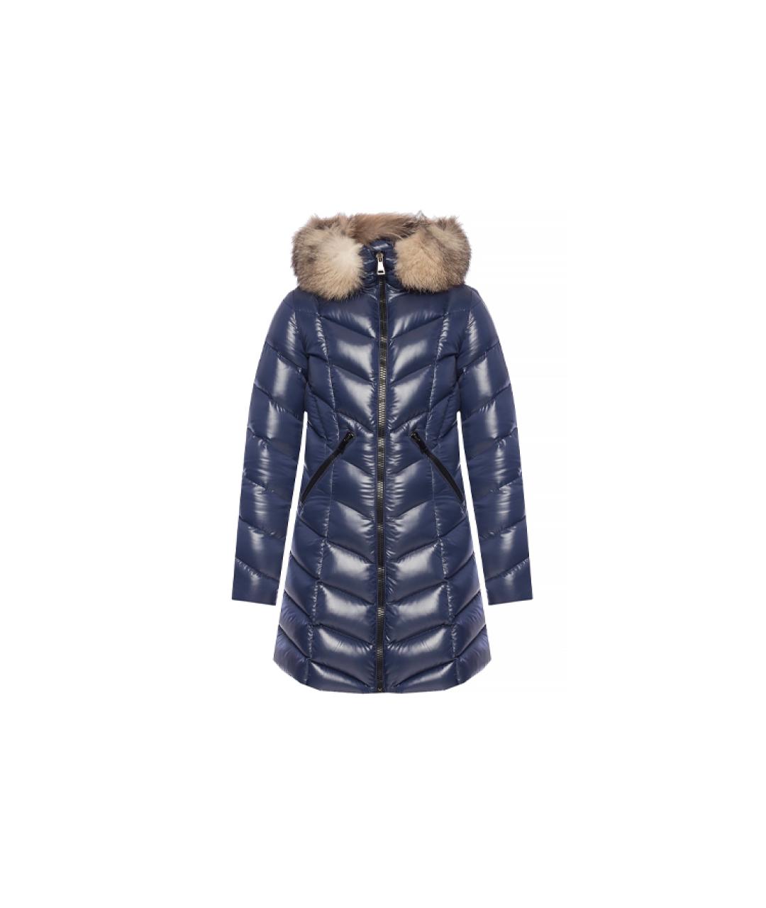 MONCLER Темно-синий пуховик, фото 5