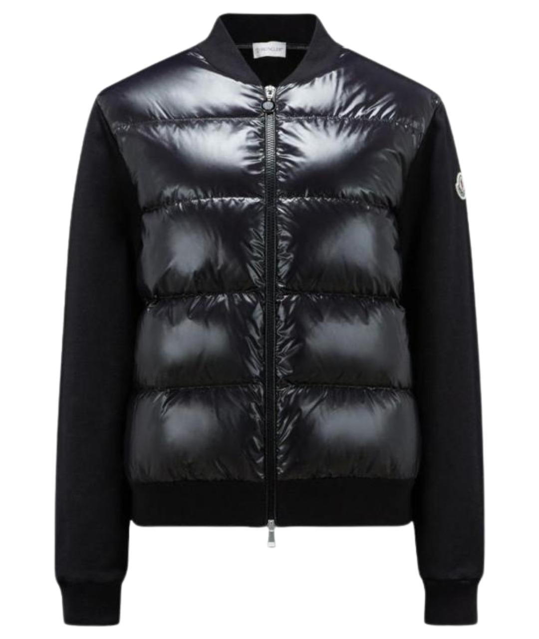 MONCLER Черный пуховик, фото 1