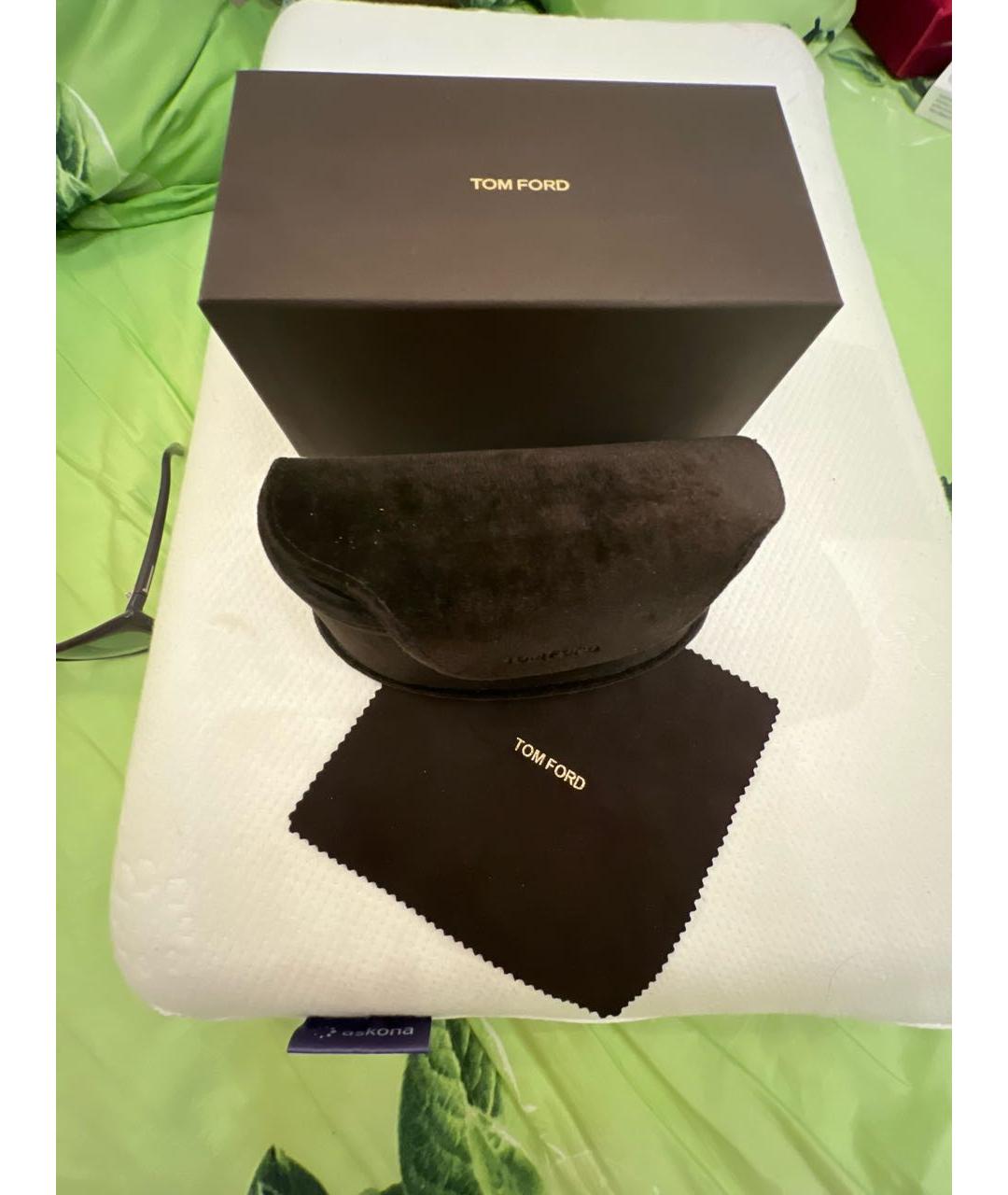 TOM FORD Черные пластиковые солнцезащитные очки, фото 4