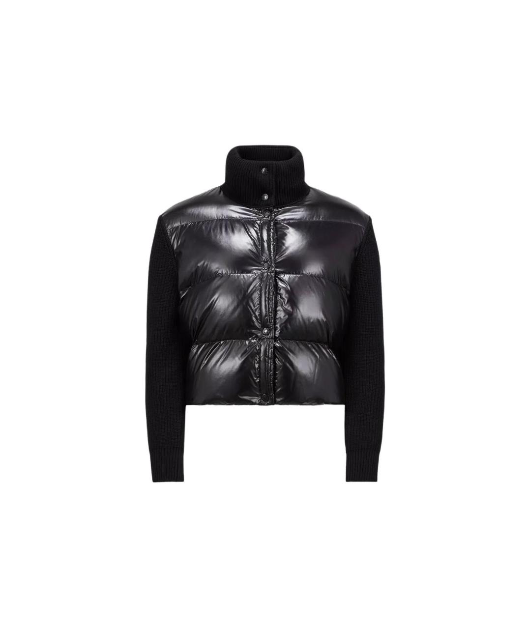 MONCLER Черный пуховик, фото 5