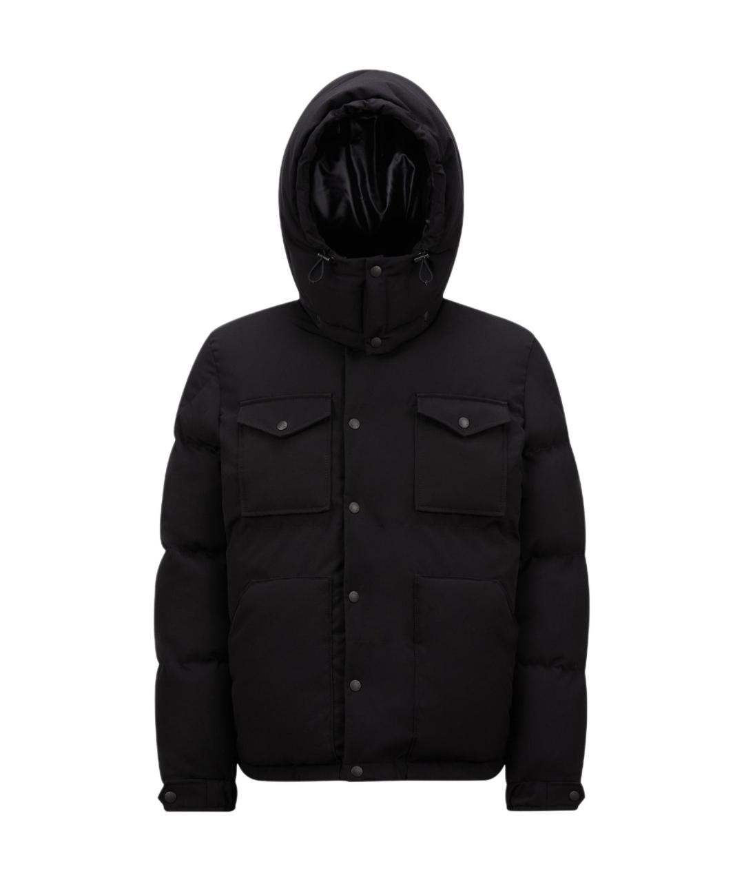 MONCLER Черная полиамидовая куртка, фото 1