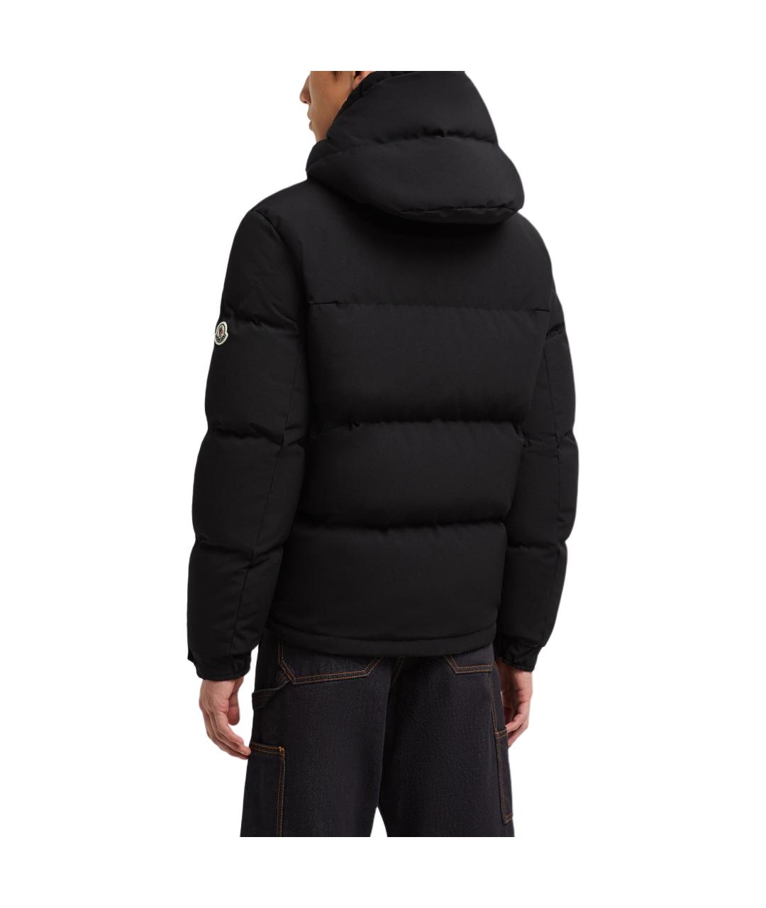 MONCLER Черная полиамидовая куртка, фото 4