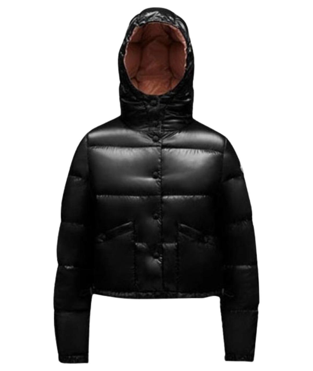 MONCLER Черный пуховик, фото 1