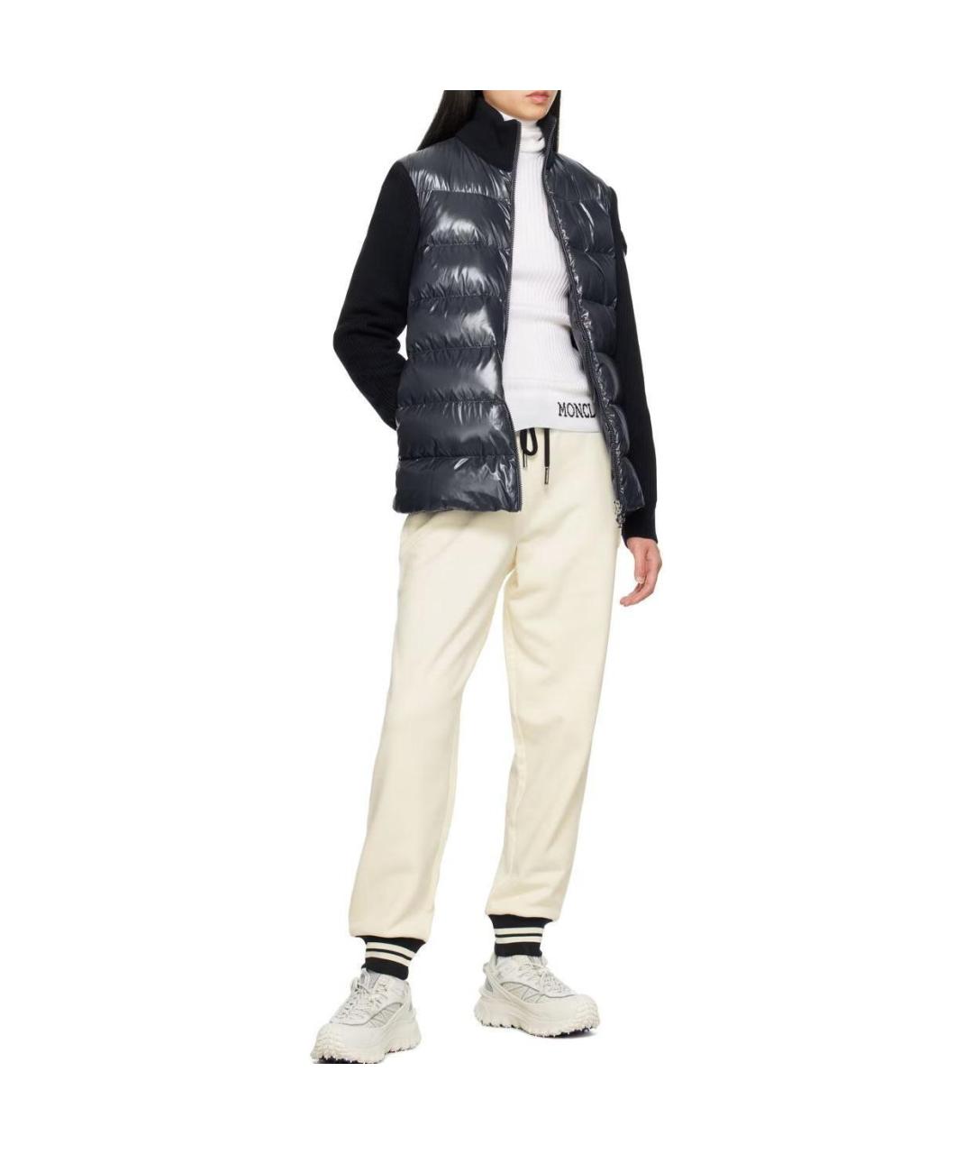 MONCLER Темно-синий пуховик, фото 4