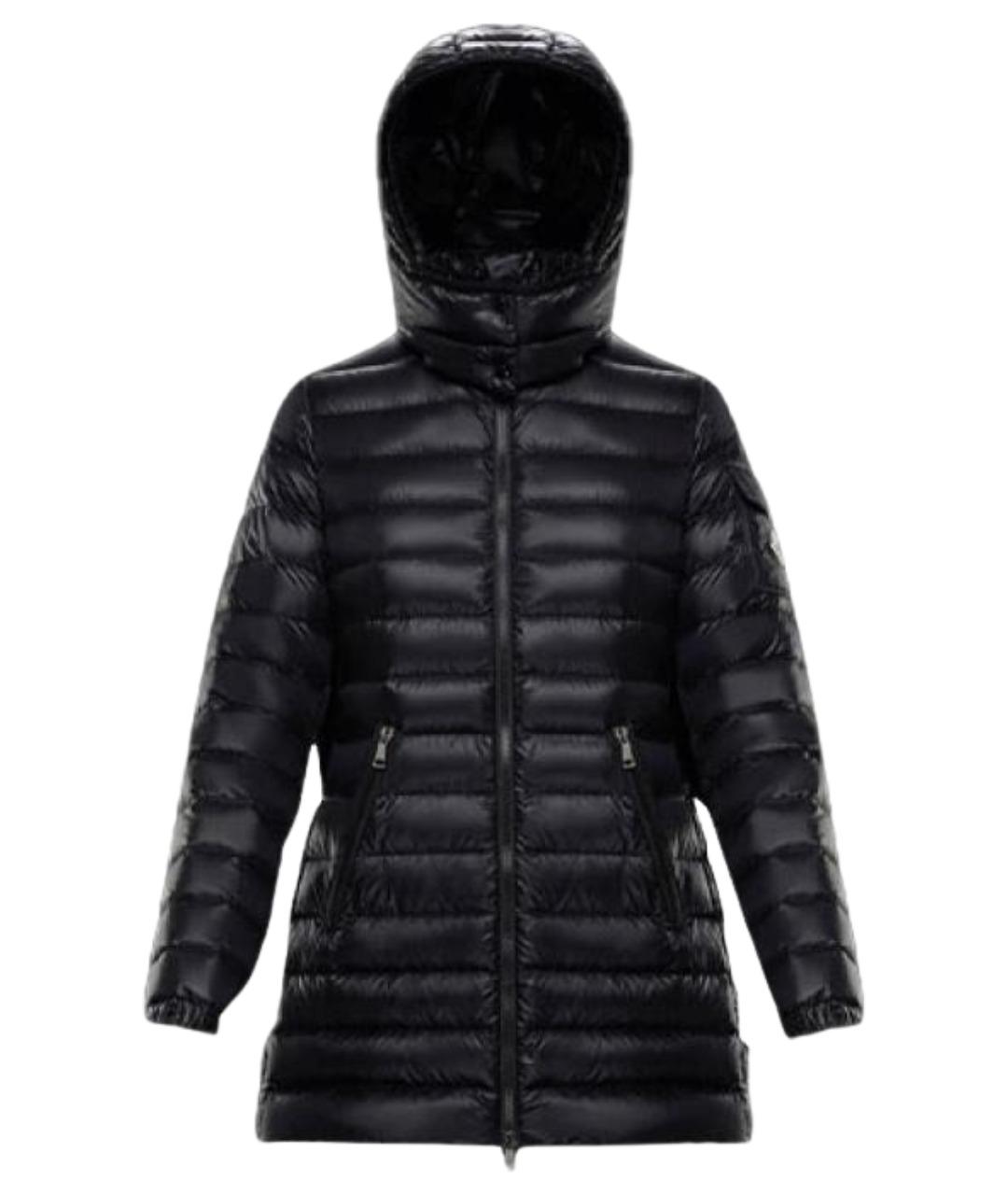 MONCLER Черный пуховик, фото 1