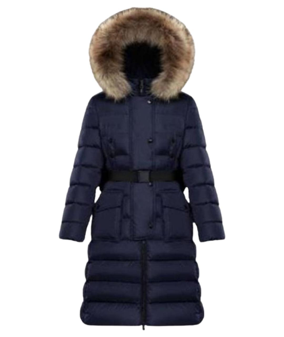 MONCLER Синий пуховик, фото 1