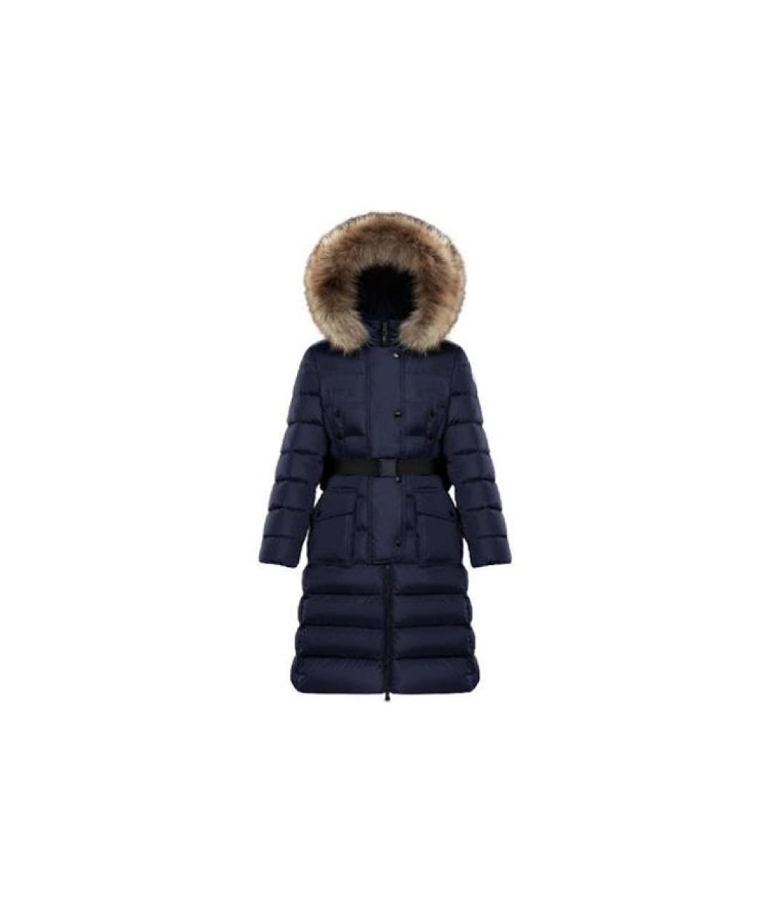 MONCLER Синий пуховик, фото 4