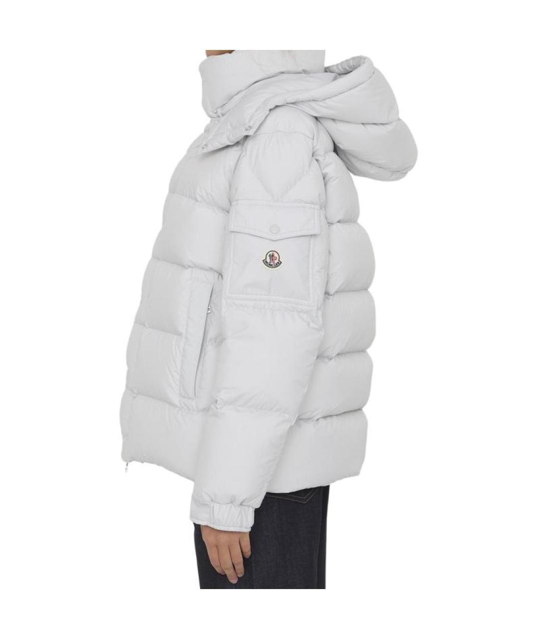 MONCLER Белый пуховик, фото 5