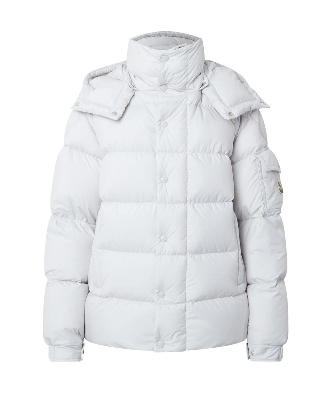 MONCLER Белый пуховик, фото 1